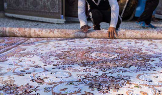 روش اصولی لول کردن قالی در قالیشویی هفت تیر 